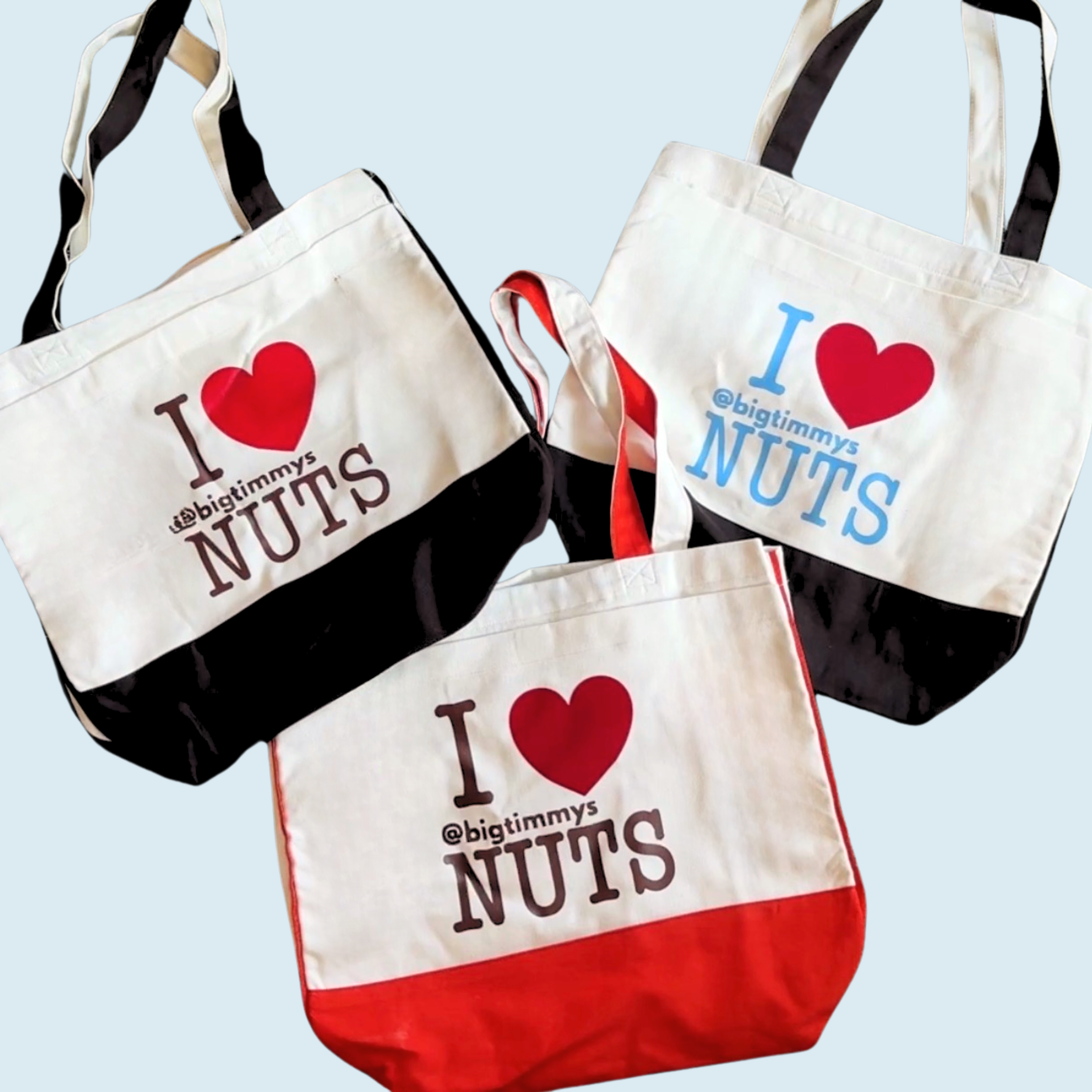 "I ❤️ @bigtimmys NUTS" Canvas Tote
